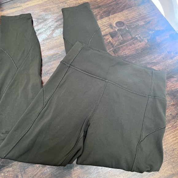 lululemon athletica Dark Olive Leggings - Picture 1 of 9